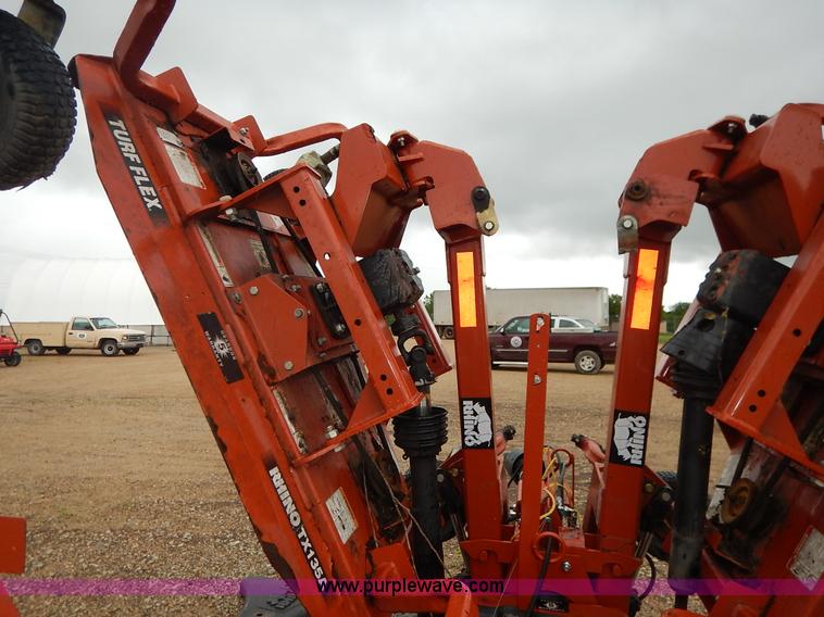 image for item K7492 2009 Rhino TX135A Turf Flex batwing mower