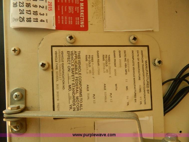 image for item K8084 1997 International 3800 bus