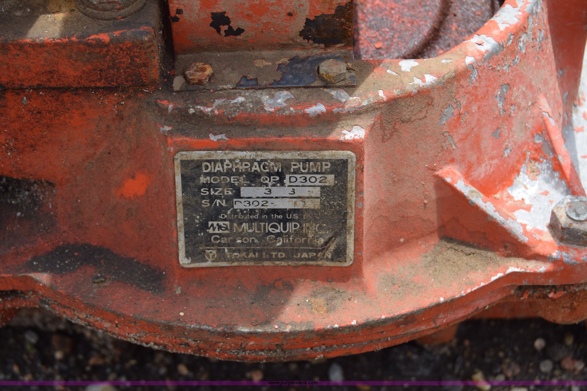 Multi Quip water pump in Bel Aire, KS Item BP9071 sold Purple Wave