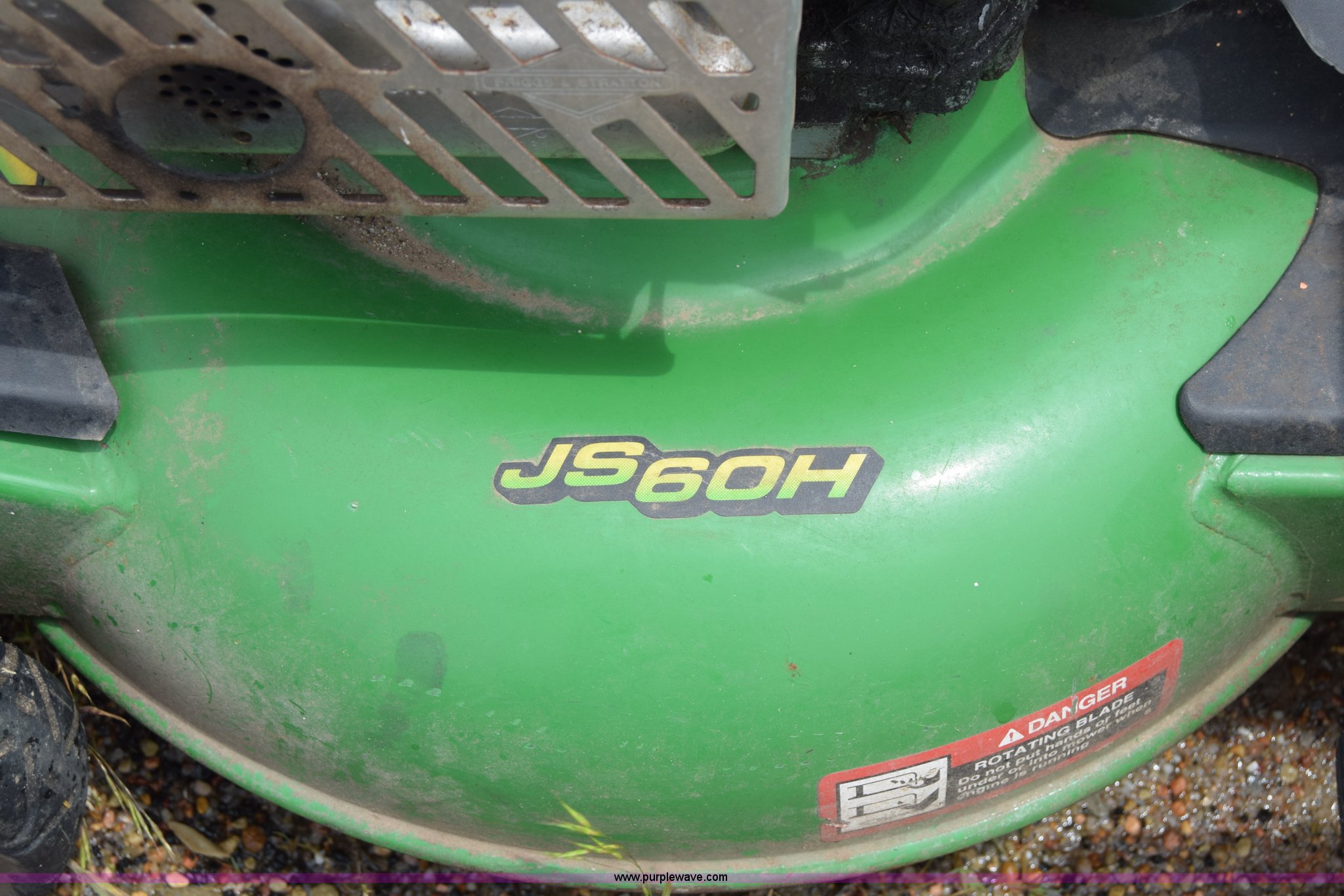 John Deere JS60H push mower in Bel Aire, KS | Item BP9073 sold | Purple ...