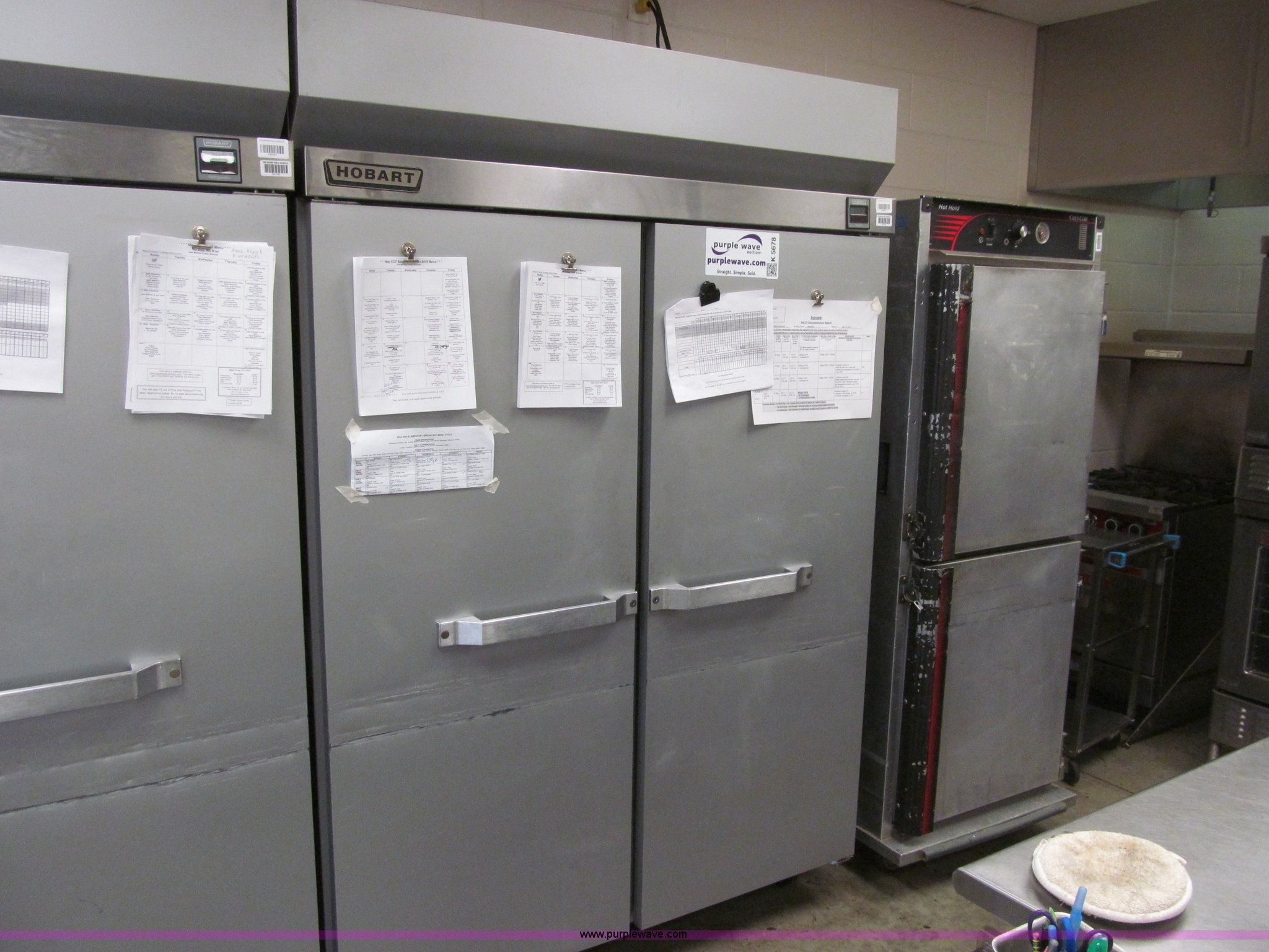 Hobart double door freezer in Des Moines, IA Item K5678 sold Purple