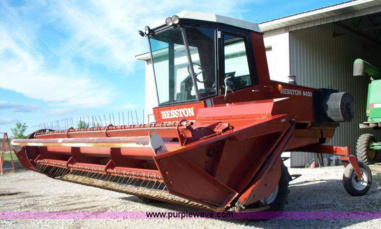 image for item D1554 1982 Hesston 6450 self-propelled windrower