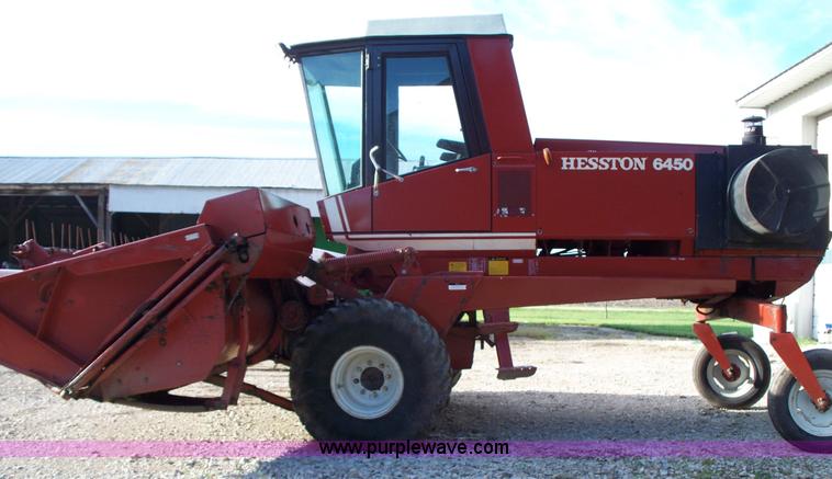 image for item D1554 1982 Hesston 6450 self-propelled windrower