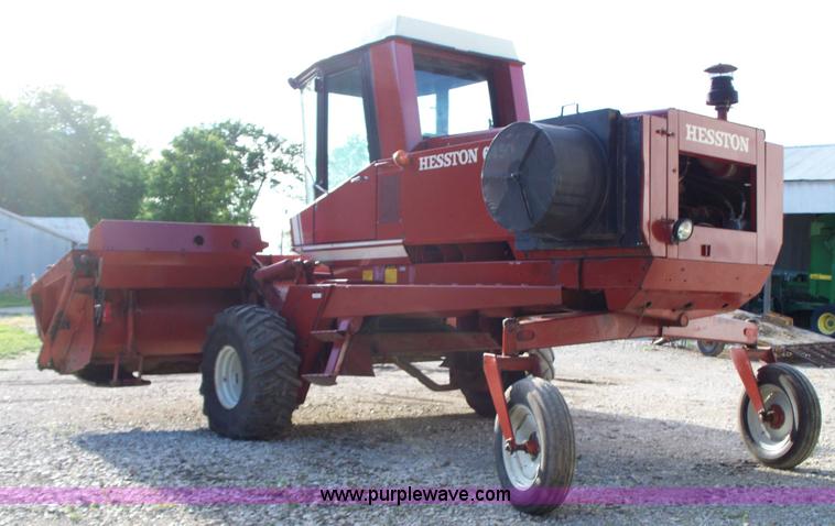image for item D1554 1982 Hesston 6450 self-propelled windrower