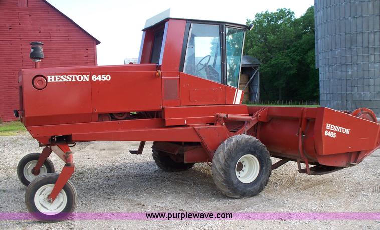 image for item D1554 1982 Hesston 6450 self-propelled windrower