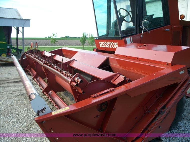 image for item D1554 1982 Hesston 6450 self-propelled windrower