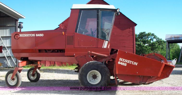 image for item D1554 1982 Hesston 6450 self-propelled windrower