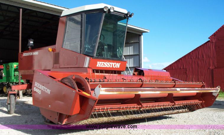 image for item D1554 1982 Hesston 6450 self-propelled windrower