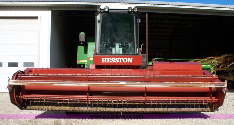 image for item D1554 1982 Hesston 6450 self-propelled windrower