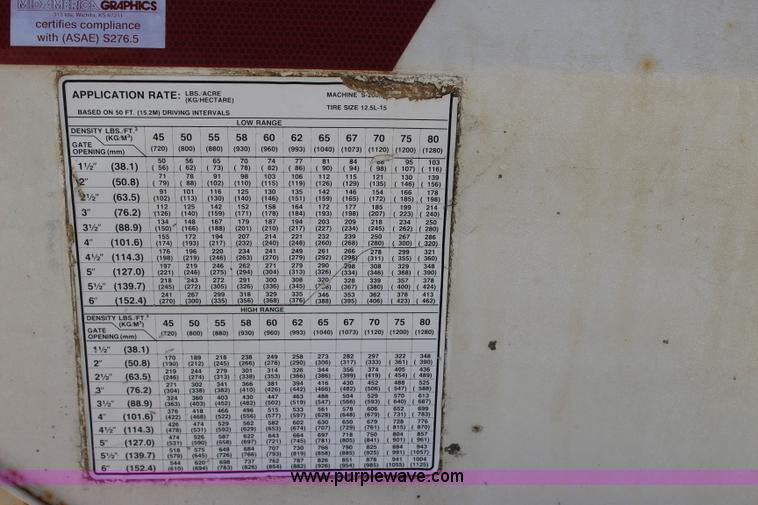 image for item I1647 Wilmar 500 fertilizer spreader