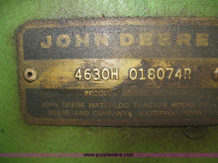 image for item J6541 1975 John Deere 4630 tractor