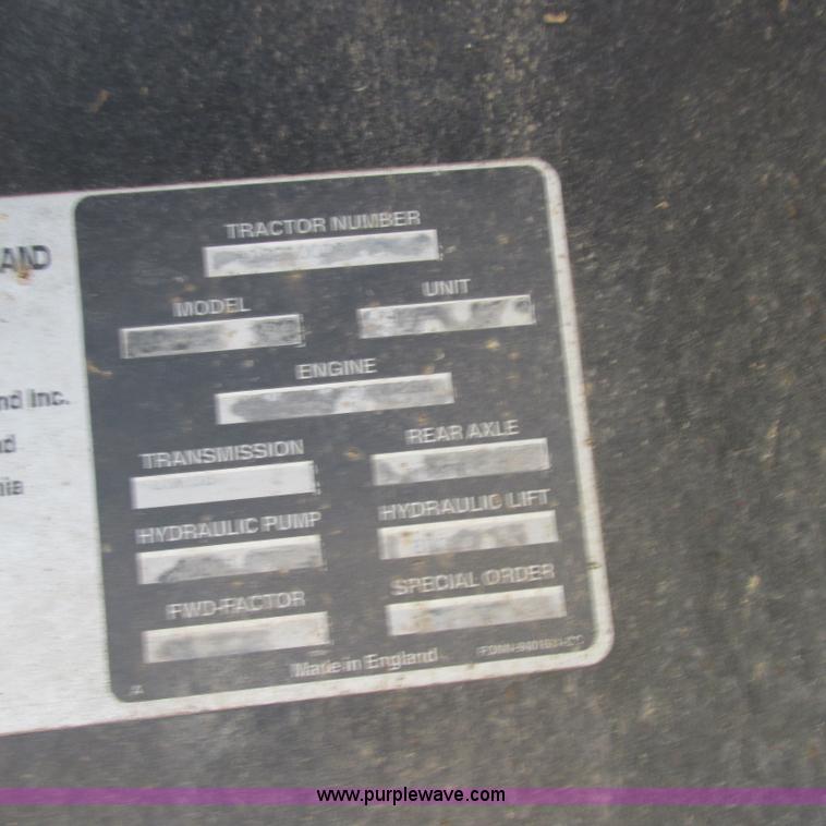 image for item K2159 1998 New Holland TS100 tractor