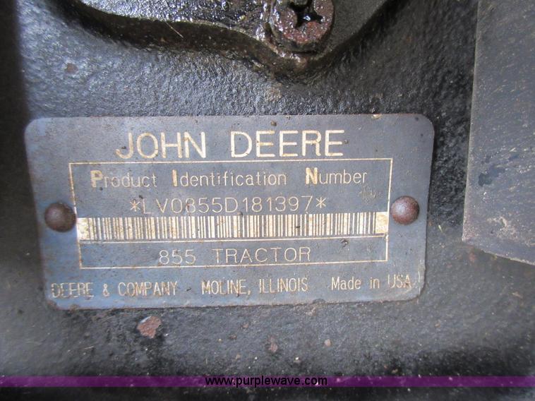 image for item AO9139 John Deere 855 MFWD tractor