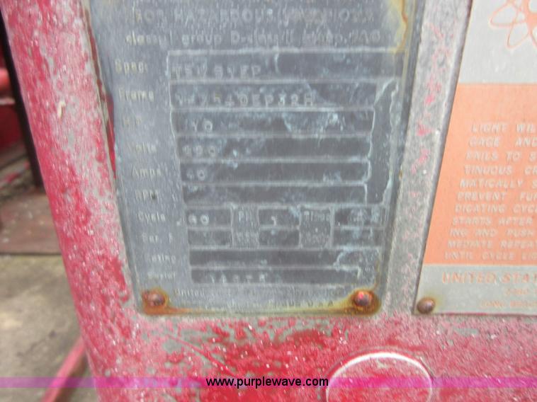 image for item BA9258 Ingersoll Rand gas compressor