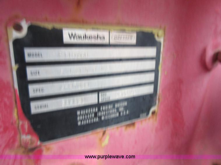 image for item BA9258 Ingersoll Rand gas compressor