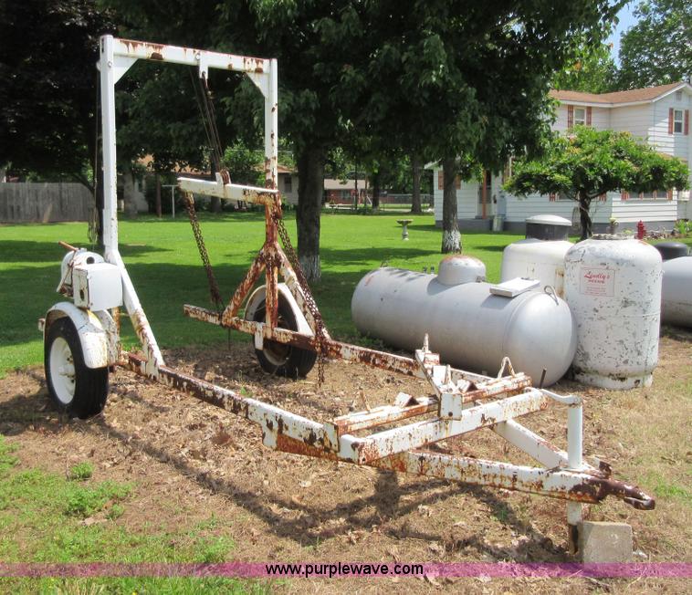 image for item BA9277 Shop built propane tank trailer
