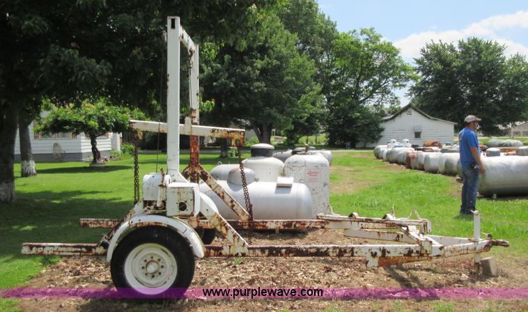 image for item BA9277 Shop built propane tank trailer