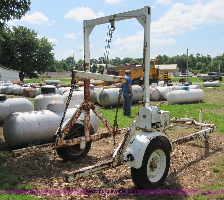 image for item BA9277 Shop built propane tank trailer