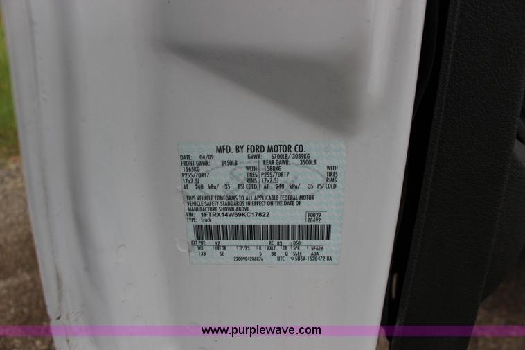 image for item F7871 2009 Ford F150 STX SuperCab pickup truck