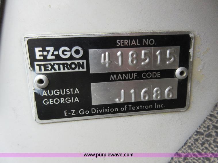 image for item G3696 EZ GO golf cart