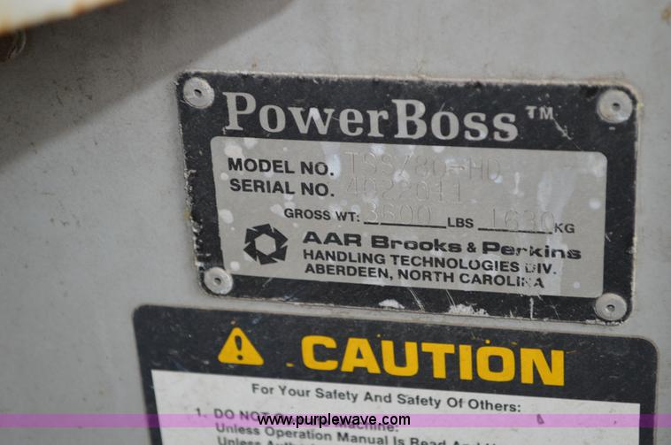 image for item I2860 Powerboss TSS/80 self-propelled sweeper