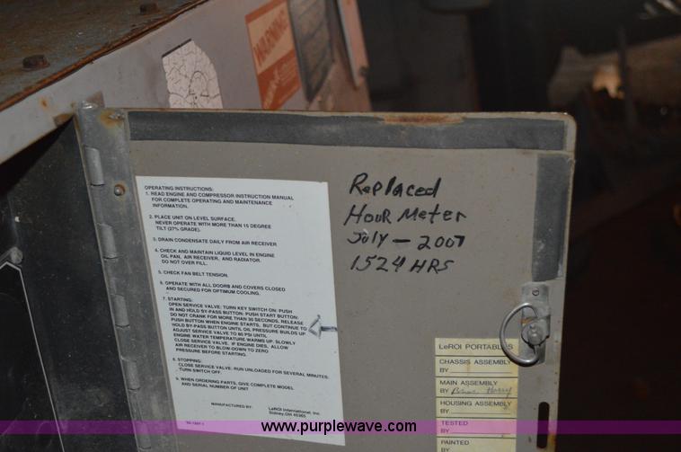 image for item I2871 Leroi 185 air compressor