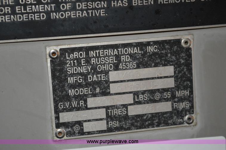 image for item I2871 Leroi 185 air compressor