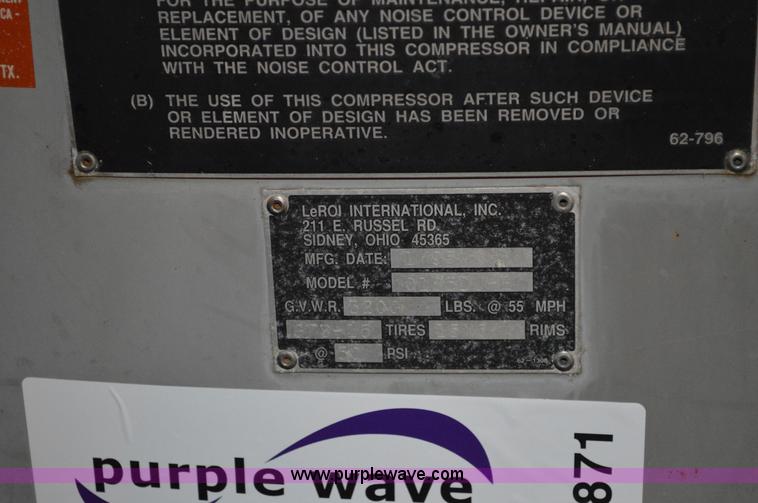 image for item I2871 Leroi 185 air compressor