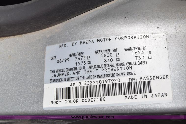 image for item J6527 2000 Mazda Protege