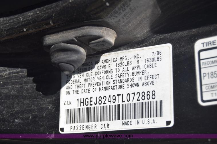 image for item J6534 1996 Honda Civic EX