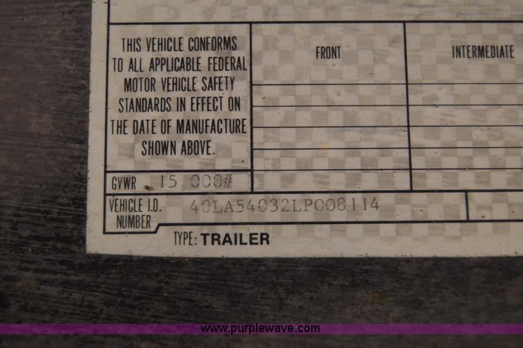 image for item J6575 1990 Pace toy hauler trailer