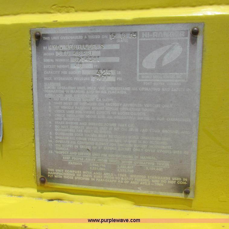 image for item K2162 1993 Ford F700 bucket truck