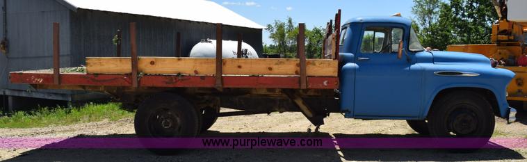 image for item K6020 1957 Chevrolet 6500 flatbed truck