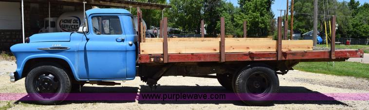 image for item K6020 1957 Chevrolet 6500 flatbed truck