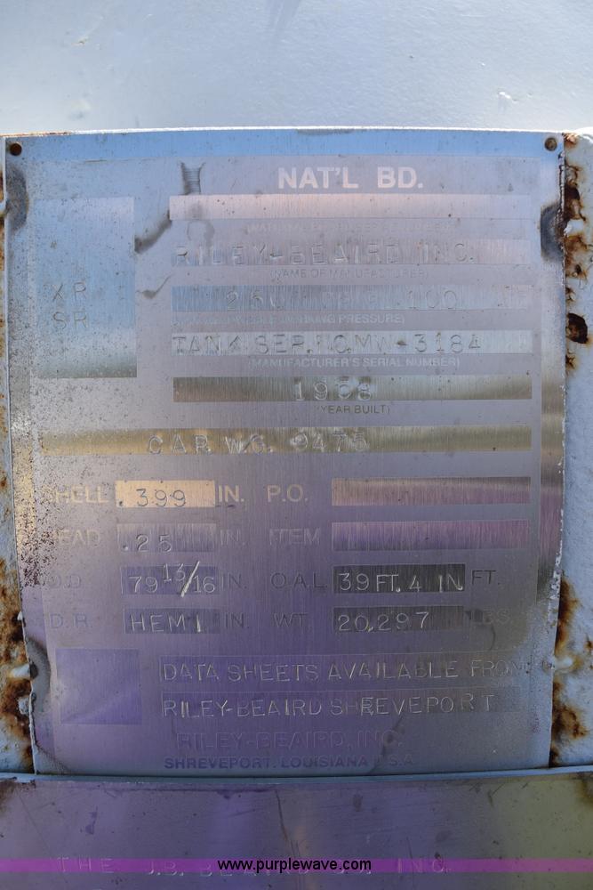 image for item K6026 1958 Riley-Beaird propane tank trailer