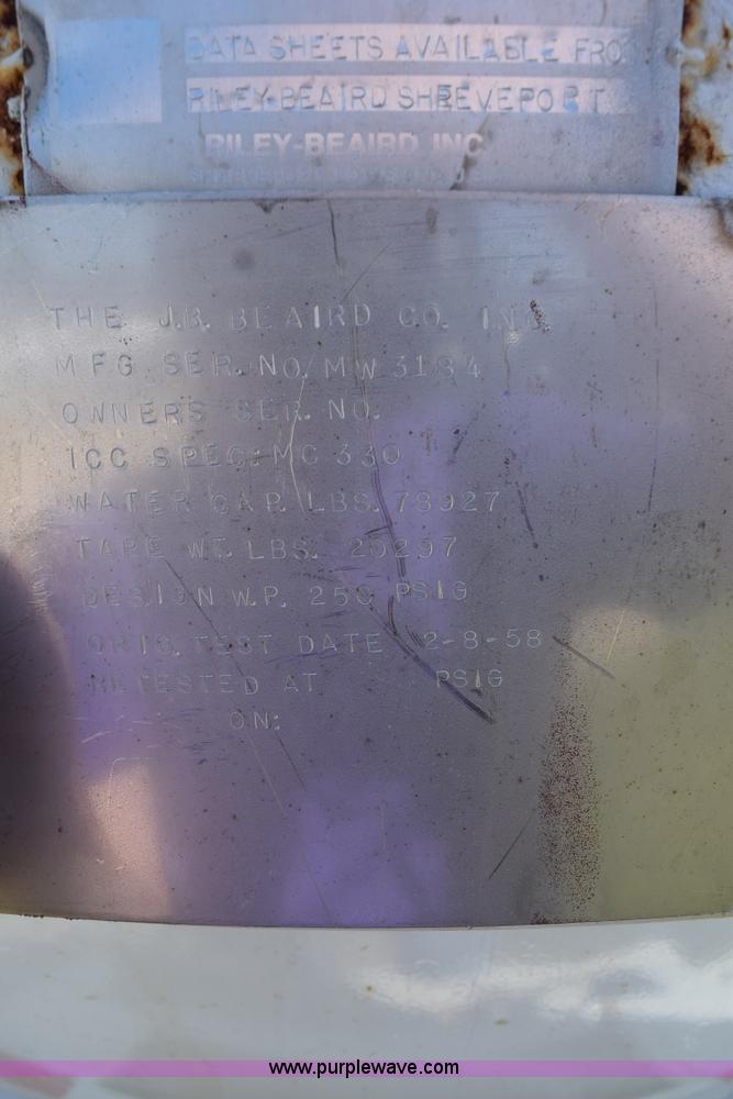 image for item K6026 1958 Riley-Beaird propane tank trailer