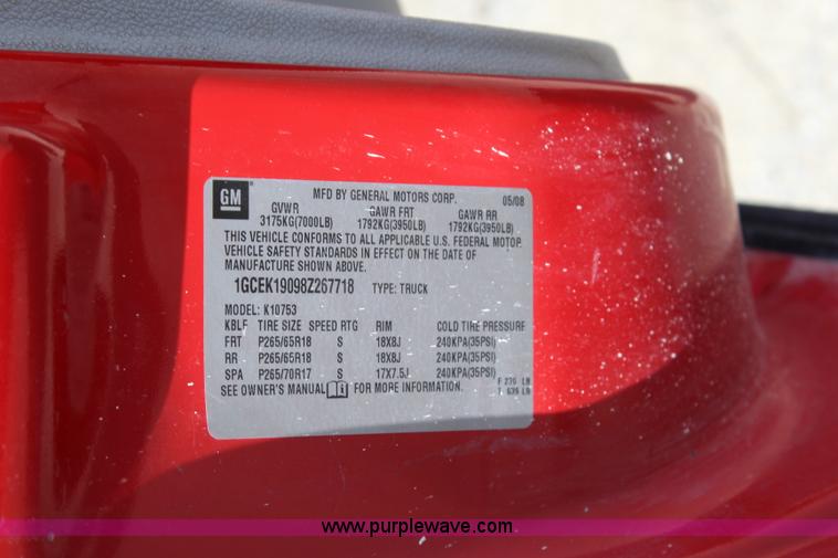 image for item K6930 2008 Chevrolet Silverado 1500 Ext. Cab pickup truck