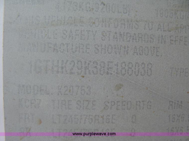 image for item K8643 2008 GMC Sierra 2500HD Ext. Cab pickup truck