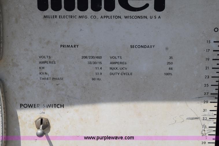 image for item AQ9148 Miller CP-250TS arc welder