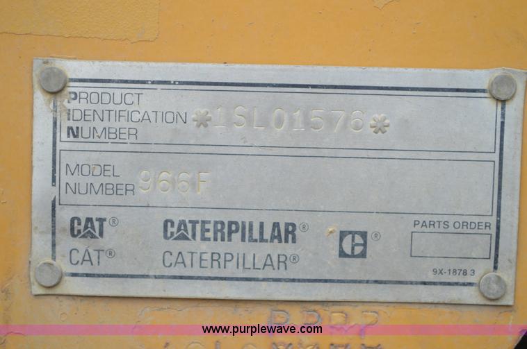 image for item G3664 1995 Caterpillar 966F Series II wheel loader