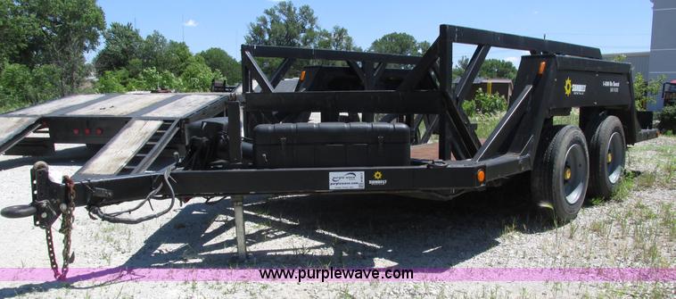 image for item H4617 2006 Biljax ET12000 hydraulic drop deck equipment trailer