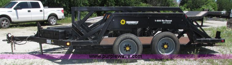 image for item H4617 2006 Biljax ET12000 hydraulic drop deck equipment trailer