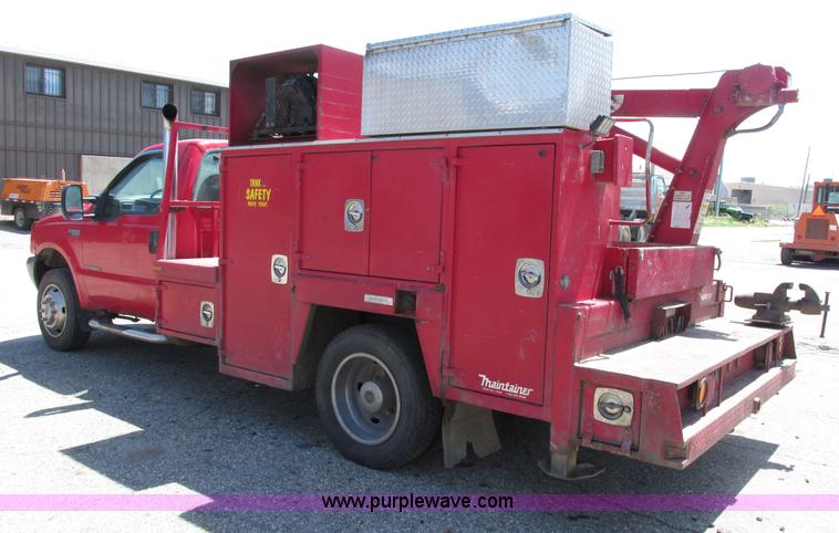 image for item H4620 1999 Ford F550 Super Duty XL service truck with crane