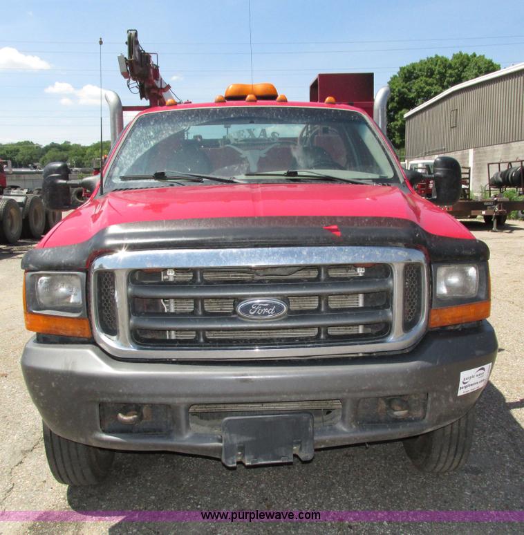 image for item H4620 1999 Ford F550 Super Duty XL service truck with crane