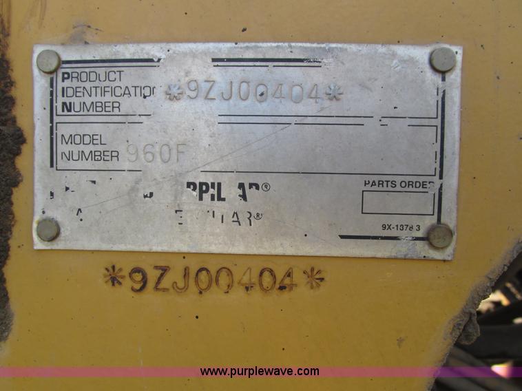 image for item H4628 1996 Caterpillar 960F wheel loader