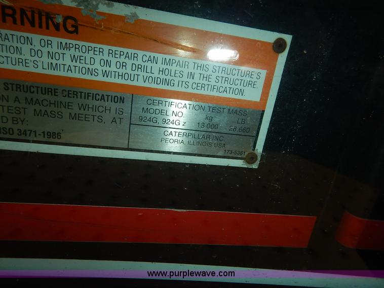 image for item J3857 2001 Caterpillar 924GZ wheel loader