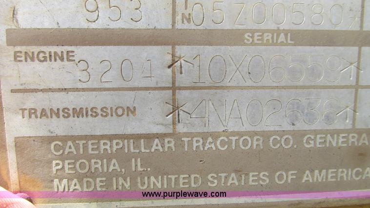 image for item J8534 1984 Caterpillar 953 track loader