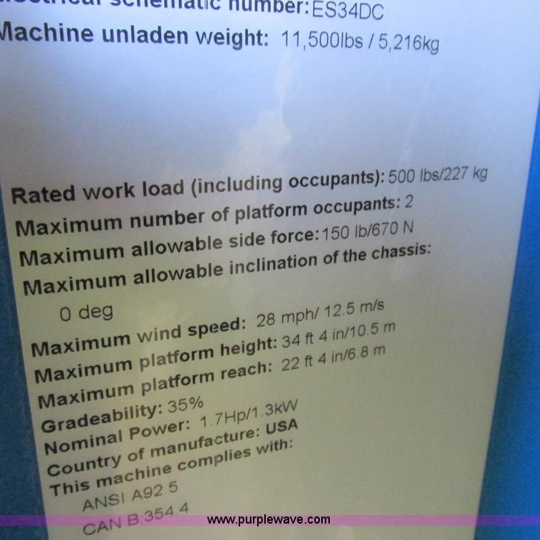 image for item K2151 2005 Genie Z-34/22 boom lift