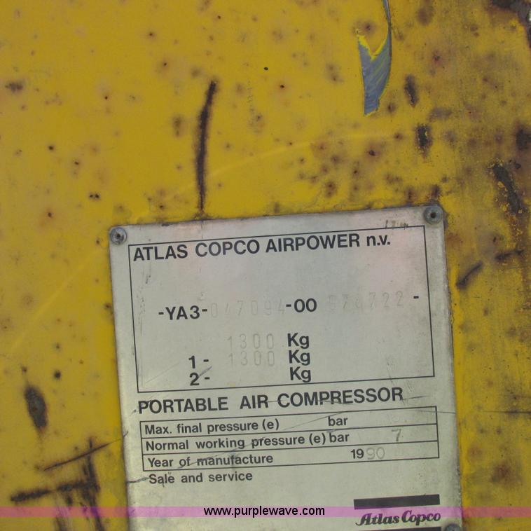 image for item K2152 1990 Atlas Copco 185ACR air compressor