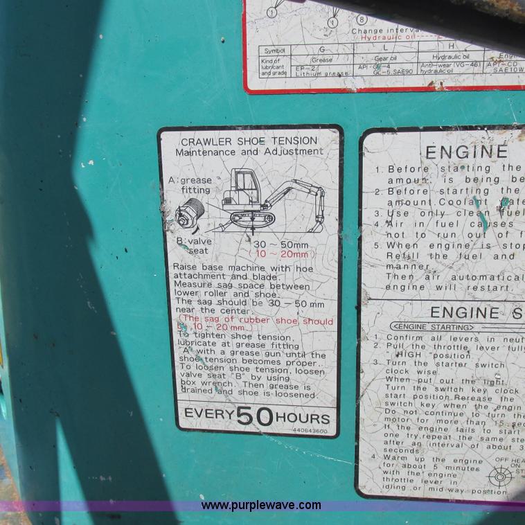 image for item K2153 1999 IHI 30NX compact excavator